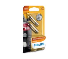 KOMPLEKTAS 2x automobilio lemputė Philips VISION 12844B2 C5W SW8,5/5W/12V