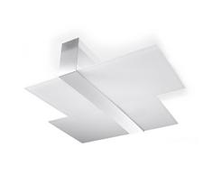 Sollux SL.0188 - Lubinis šviestuvas MASSIMO 2xE27/60W/230V balta/chromas