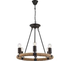 GLOBO 69029-6 - Sietynas, kabinamas ant grandinės ULLEU 6xE27/40W/230V