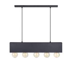 Markslöjd 107037 - Sietynas, kabinamas ant virvės COUTURE 5xE27/40W/230V juoda