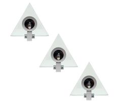 KOMPLEKTAS 3x akcentinis šviestuvas PYRAMID 3xG4/20W/230V/12V