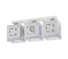 Dalber 63233NE - Vaikiškas lubinis šviestuvas MOONLIGHT 3xE27/60W/230V