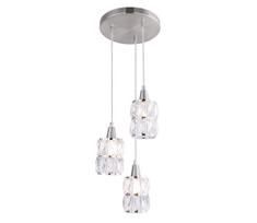 Globo 15760-3 - Krištolinis sietynas, kabinamas ant virvės WOLLI 3xE14/40W/230V