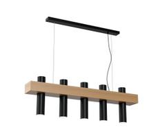 Ant virvės kabinamas lubinis šviestuvas WEST 5xGU10/25W/230V juodas