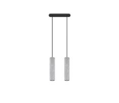 Sollux SL.0654 - Pakabinamas sietynas LUVO 2xGU10/40W/230V betonas/juodas