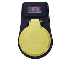 Lauko lizdas su jungikliu FRENCH 250V / 16A IP44