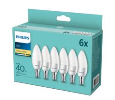 KOMPLEKTAS 6x LED elektros lemputė Philips E14/5,5W/230V 2700K