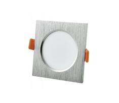 LED įleidžiamas lubinis šviestuvas VENUS LED/7W/230V sidabras kampinis