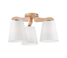 Prikabinamas sietynas ANDREA 3×E27/60W/230V Ąžuolas/Baltas