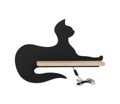 LED vaikiška sieninė lempa su lentyna BLACK CAT LED/5W/230V