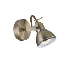 Searchlight - Sieninis kryptinis šviestuvas FOCUS 1xGU10/50W/230V žalvaris