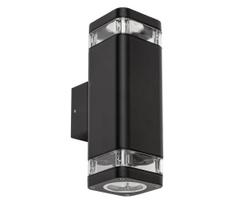 Rabalux - Lauko sieninis šviestuvas 2xGU10/25W/230V IP44 juoda