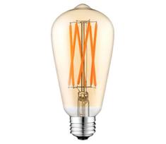 LED Elektros lemputė CLASIC AMBER ST64 E27/10W/230V 2200K – Brilagi