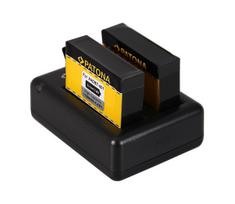 PATONA - Įkroviklis dvigubas GoPro Hero 4 USB + 2x battery Aku 1160mAh