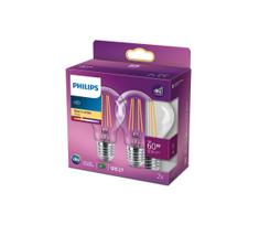 RINKINYS 2x LED Lemputė VINTAGE Philips E27/7W/230V 2700K