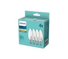 KOMPLEKTAS 4x LED Elektros lemputė Philips E14/5,5W/230V 2700K
