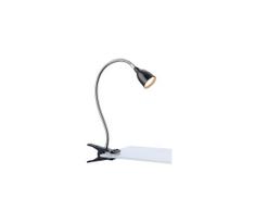 Markslöjd 106092 - LED Stalinė lempa su spaustuku TULIP LED/3W/230V juoda