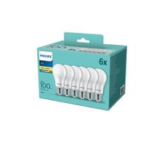 RINKINYS 6xLED Lemputė Philips A60 E27/13W/230V 2700K