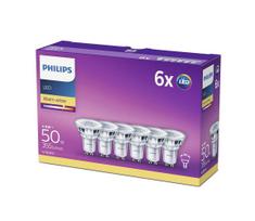 PACK 6x LED Elektros lemputė Philips GU10/4,6W/230V 2700K