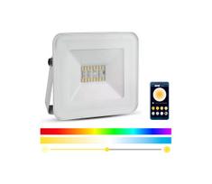 LED RGB Išmanus reguliuojamas prožektorius LED/20W/230V IP65 baltas