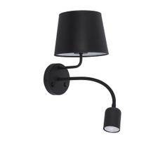 Sieninė lempa MAJA 1xE27/15W/230V + 1xGU10/10W/230V juoda
