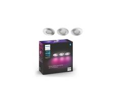 Philips-RINKINYS 3xLED RGB Reguliuojamas vonios šviestuvas Hue 1xGU10/5,7W/230V IP44