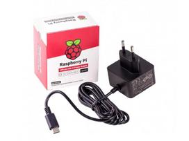 Raspberry Pi4 oficialus maitinimo šaltinis USB-C 5.1V 3A (juodas)