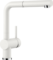 Plautuvės maišytuvas su ištraukiama žarna Blanco Linus-S, 516692, baltas