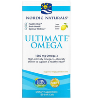 Nordic Naturals Ultimate Omega 1280 mg Lemon 120 softgels