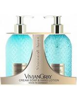 Vivian Gray rinkinys, skystas muilas ir rankų losjonas, jazminas ir pačiulis Vivian Gray 2x300ml