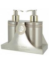 Vivian Gray rinkinys, skystas muilas ir rankų losjonas Vivian Gray Crystals Brown 2x250ml