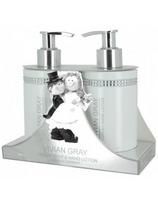 Vivian Gray rinkinys, skystas muilas ir rankų losjonas Vivian Gray Crystals White 2x250ml
