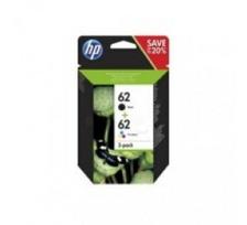 HP No.62 Kasėčių rinkinys (N9J71AE), juoda ir trispalvė kasetė