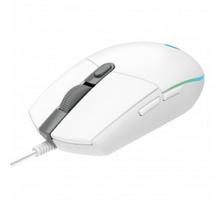 Logitech G203 Lightsync Laidinė žaidimų pelė USB-A 8000 DPI, Balta
