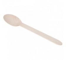 Mediniai vienkartiniai šaukštai, 16,5 cm ilgio, 100 vnt