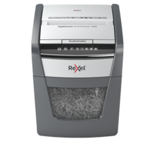 Rexel Optimum AutoFeed+ 50X Dokumentų naikiklis Cross cut shredding 4x28mm P-4 20L 55dB, Pilka/Juoda