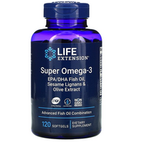 Life Extension Super Omega-3 EPA/DHA Fish Oil 120 softgels