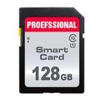 128GB SD tipo atminties kortelė - sviesiai pilka