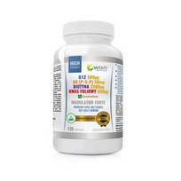 WISH Pharmaceutical Modulator Forte B12 + B6 (P-5-P) + Biotin + Folic Acid 120 caps
