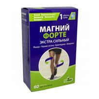 MaxiVita Magnis Forte Extra Strong su B6, B12, C ir folio rūgštimi, 60 tablečių