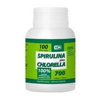 Virde spirulina 1400 mg + chlorella 1400 mg, 100 tablečių
