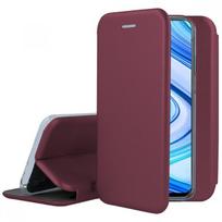 Bordo spalvos atverčiamas dėklas "Book elegance" telefonui Samsung S21 FE