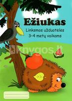 Ežiukas: linksmos užduotėlės 3-4 metų vaikams - Aistė Kvičiuvienė, Oksana Vasiliauskienė