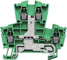 WDK 2.5PE Double-tier terminal, Screw connection, 2.5 mm², 300 A (2.5 mm²), Green/yellow 1036300000 | 4008190297565