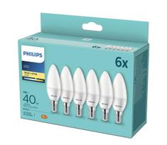 RINKINYS 6xLED Lemputė Philips B35 E14/5W/230V 2700K