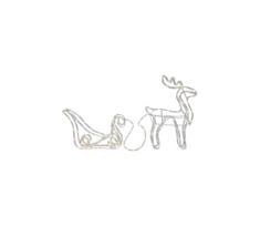Eglo 411447 - LED Lauko Kalėdinė dekoracija TUBY DEER 158xLED/0,06W/5/230V IP44