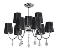 Sietynas ant stulpo SORENTO 9xE14/40W/230V juodas