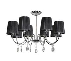 Sietynas ant stulpo SORENTO 8xE14/40W/230V juodas