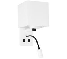 LED Sieninis šviestuvas MAGNUM 1xE27/40W/230V + LED/3W baltas