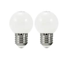 RINKINYS 2x LED Lemputė PARTY E27/0,5W/36V baltas
